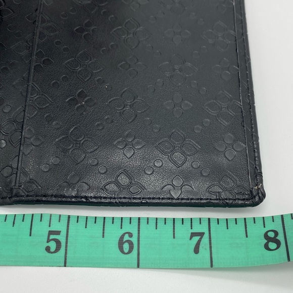 ☘️5 for $40☘️ BCBGMAXAZRIA Black Fold-over Card Holder with Luggage Tag NWT - Picture 12 of 12